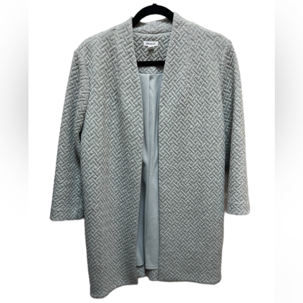 Westport Puff Textured Open Jacket - image 1